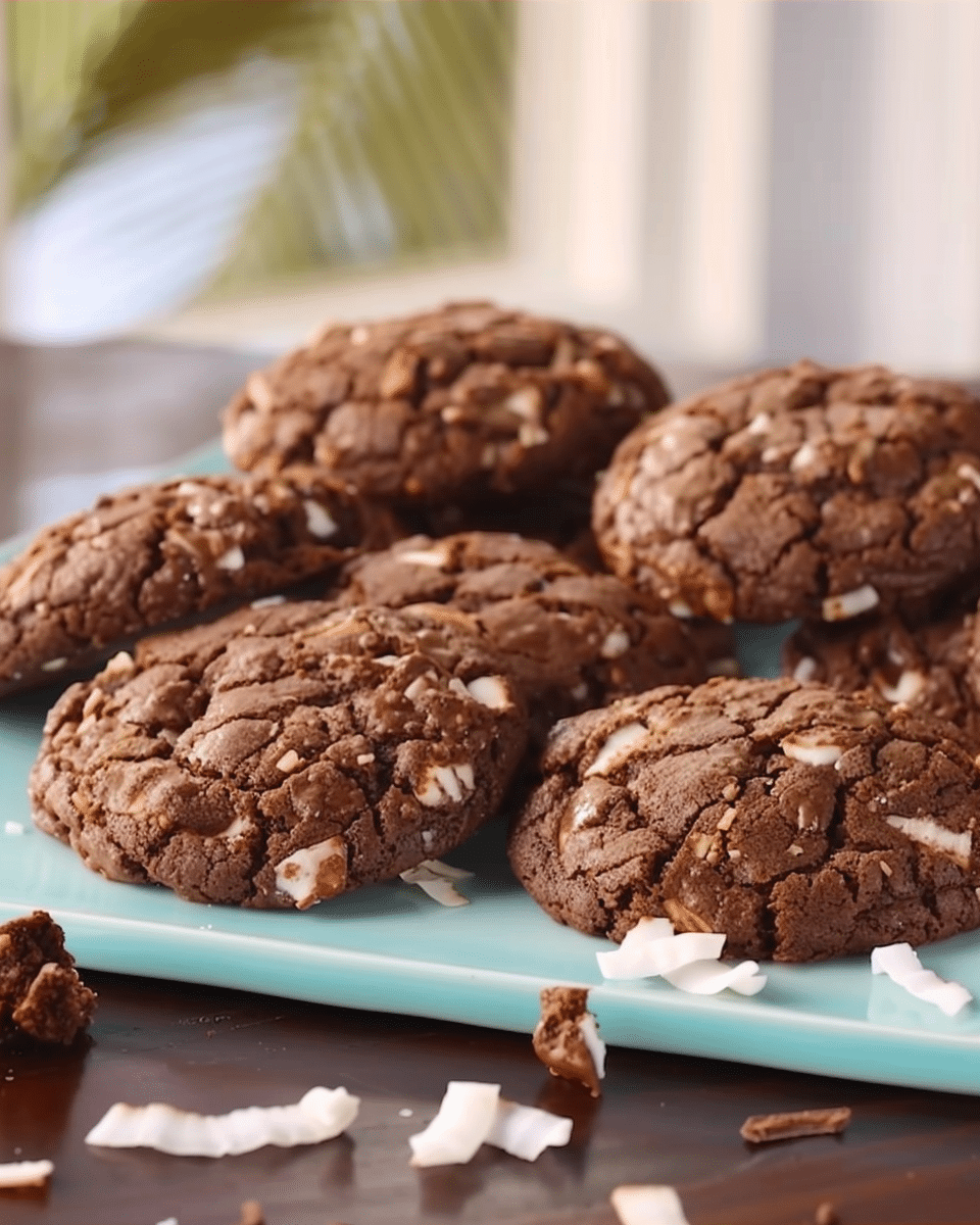 No‑Bake Chocolate Coconut Cookies