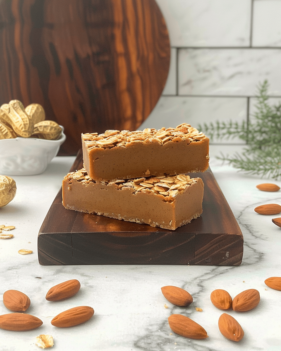 No Bake Peanut Butter Oat Bars