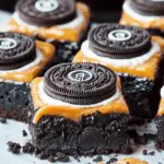 Oreo Layered Halloween Brownies