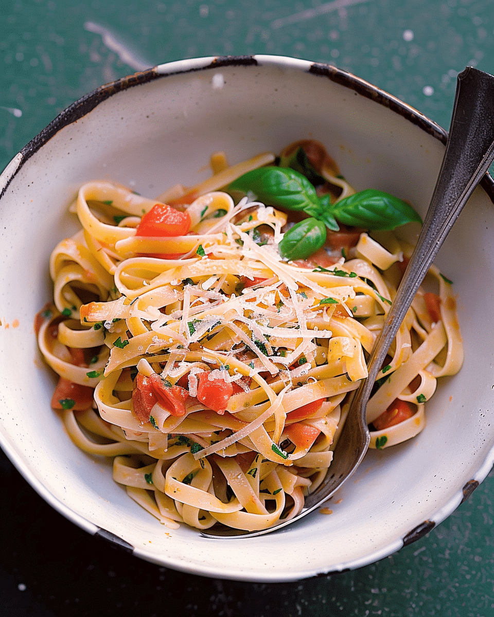 Pasta With Tomato Basil Sauce