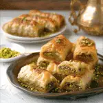Pistachio Baklava Rolls