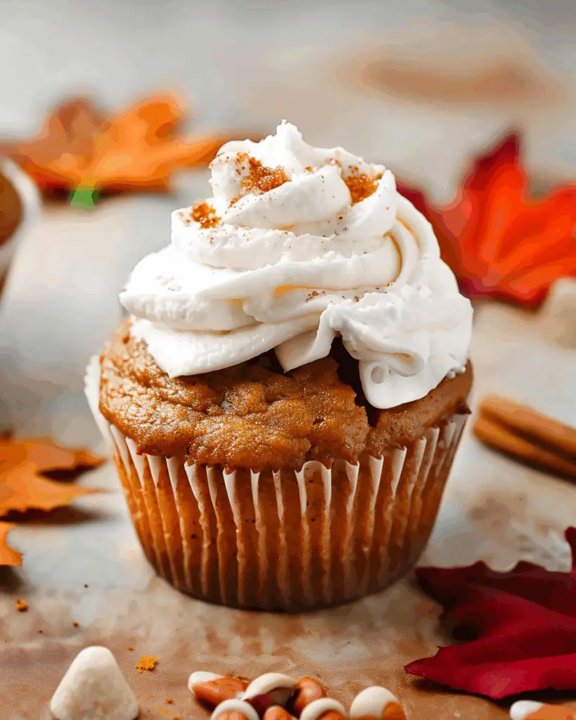 Pumpkin Cupcakes with Cream Cheese Frosting