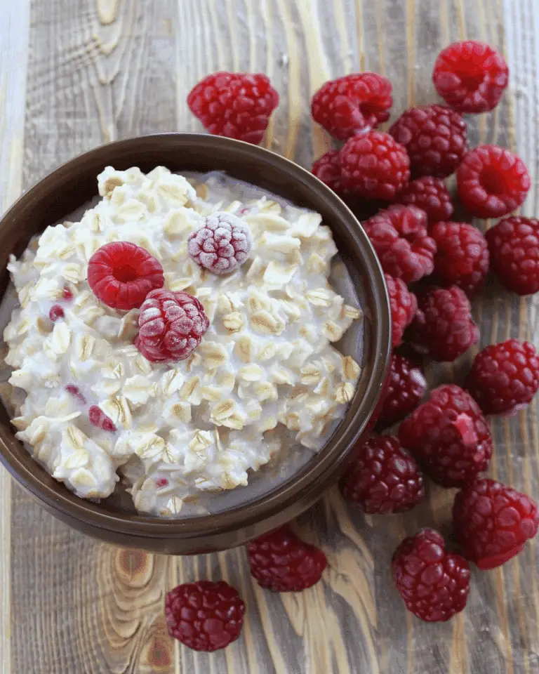 Raspberry Vanilla Overnight Oatmeal