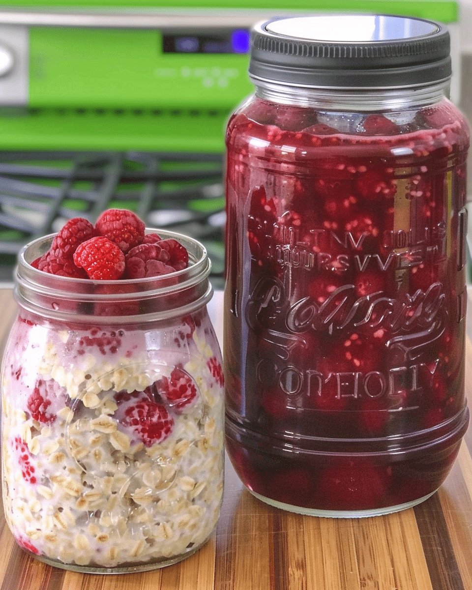 Raspberry Vanilla Overnight Oatmeal