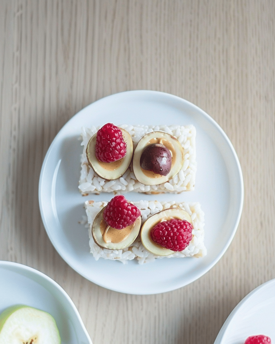 Healthy Fruit Pizza (Rice Cake Style)