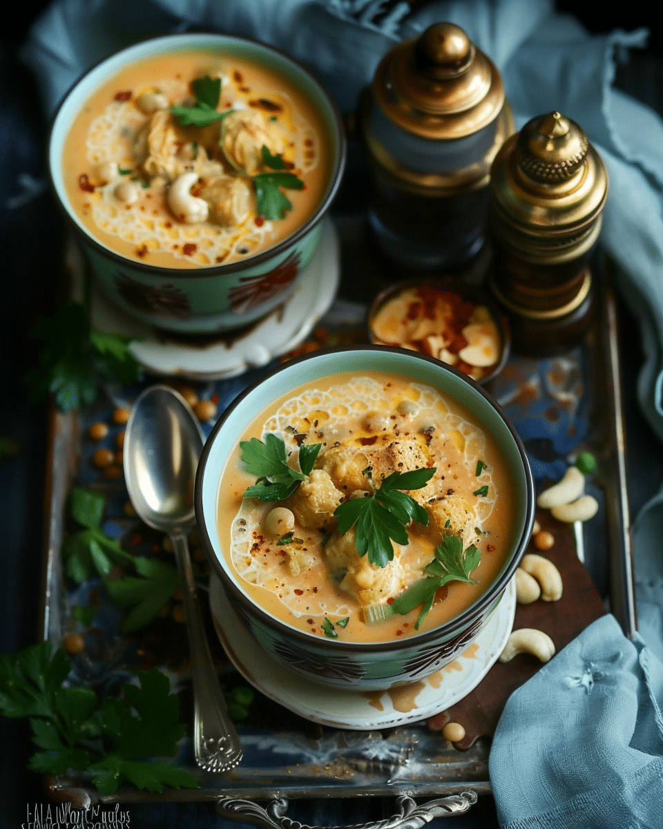 Roasted Carrot Lentil Soup