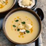Roasted Cauliflower Soup With Coconut And Turmeric
