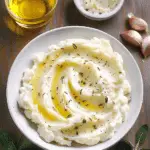 Thyme Mashed Cauliflower With Roasted Garlic