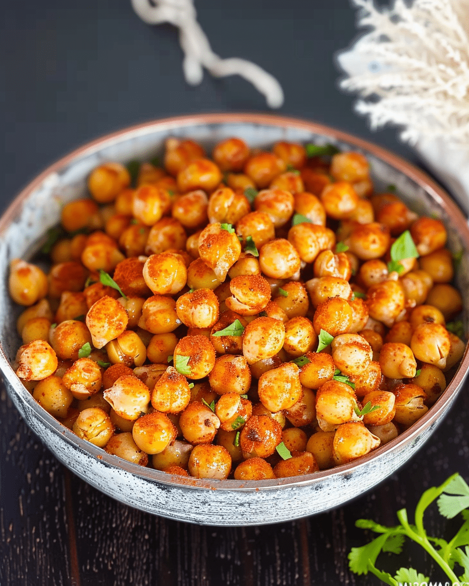Roasted Garlic Paprika Chickpeas