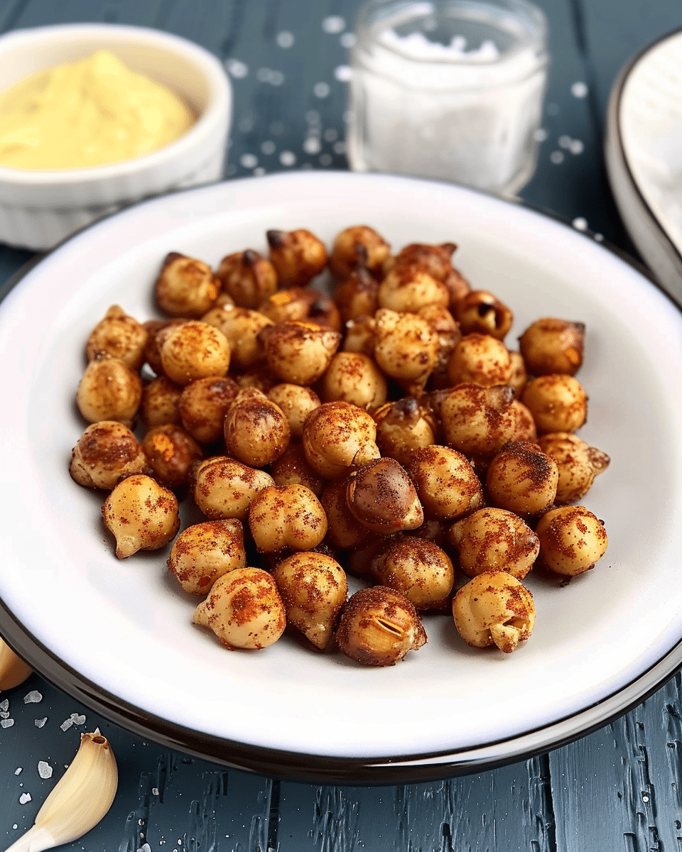Roasted Garlic Paprika Chickpeas