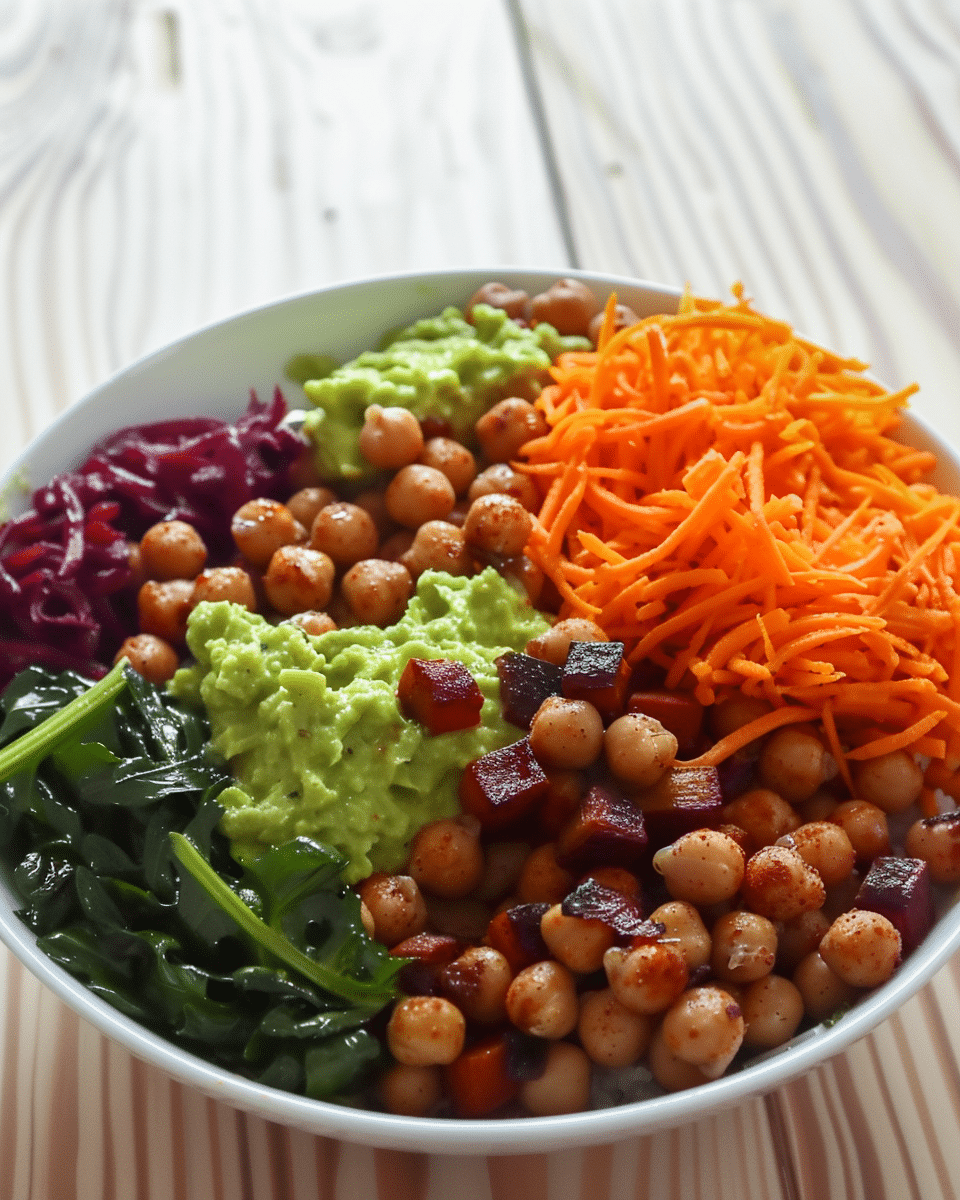 Roasted Root Veggie And Chickpea Power Bowl