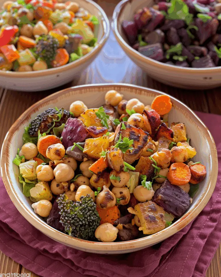Roasted Root Veggie And Chickpea Power Bowl