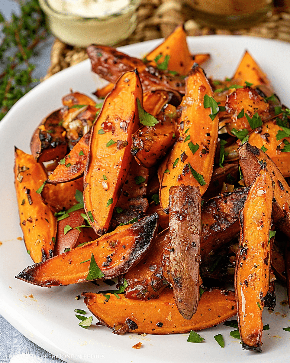 Roasted Sweet Potato Wedges