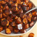 Roasted Sweet Potatoes With Spiced Maple Glaze