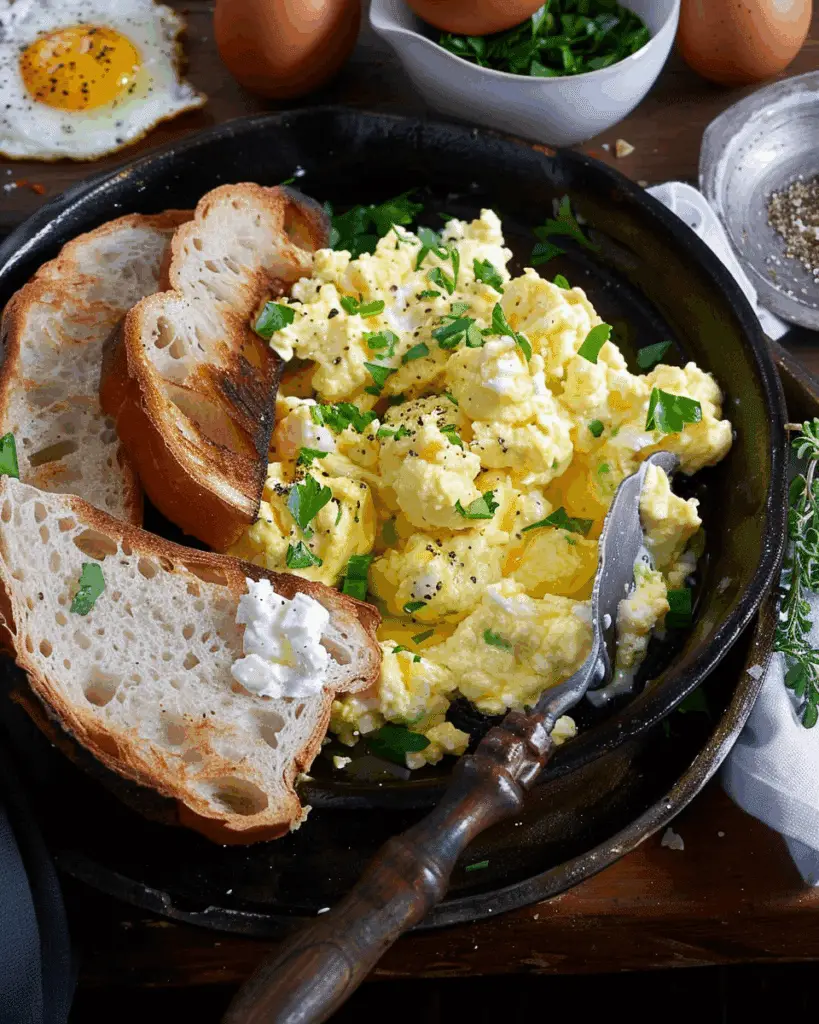 Scrambled Eggs with Cream Cheese