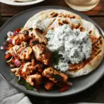 Sheet Pan Chicken Pitas With Tzatziki