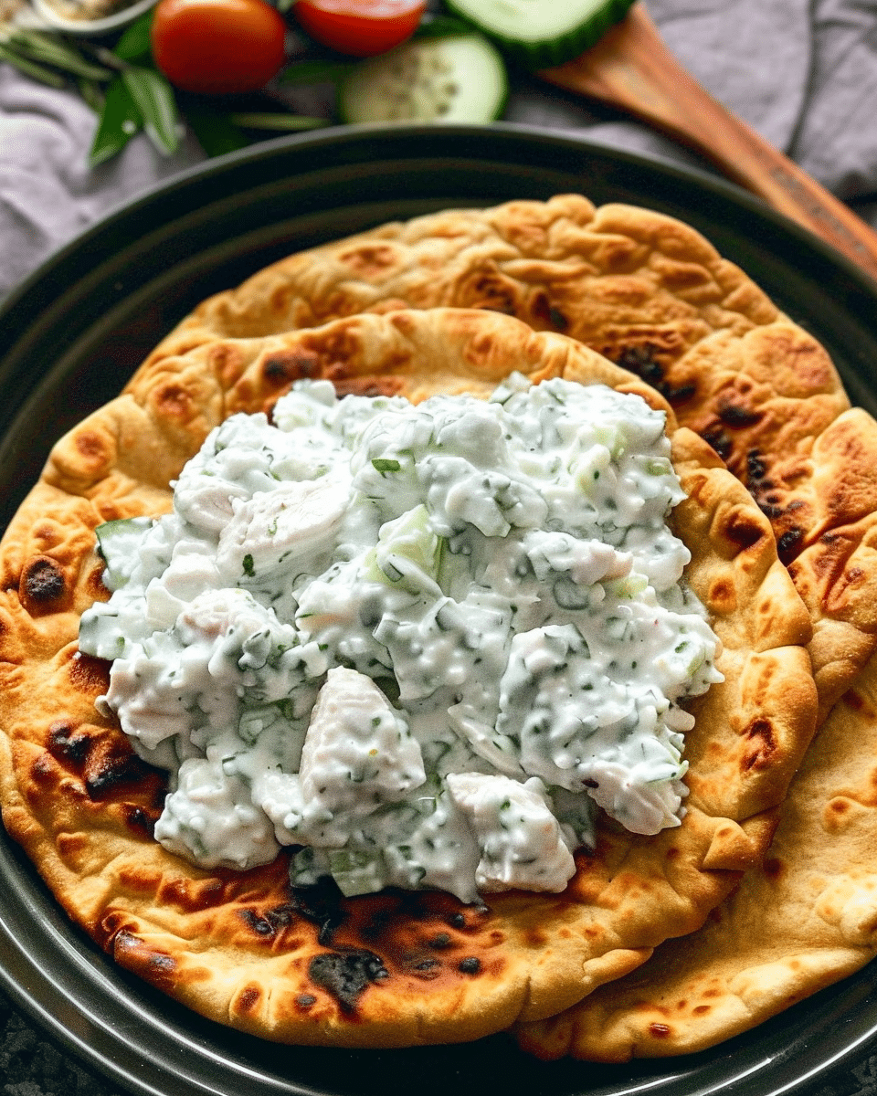 Sheet Pan Chicken Pitas With Tzatziki