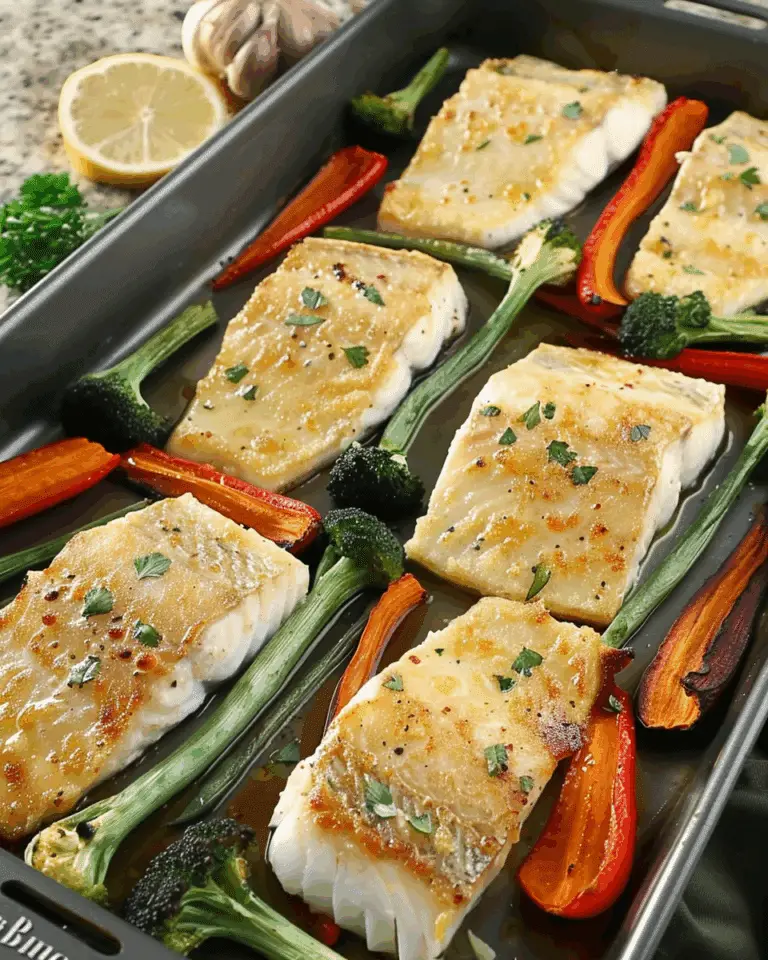 Sheet Pan Lemon Garlic Fish And Veggies