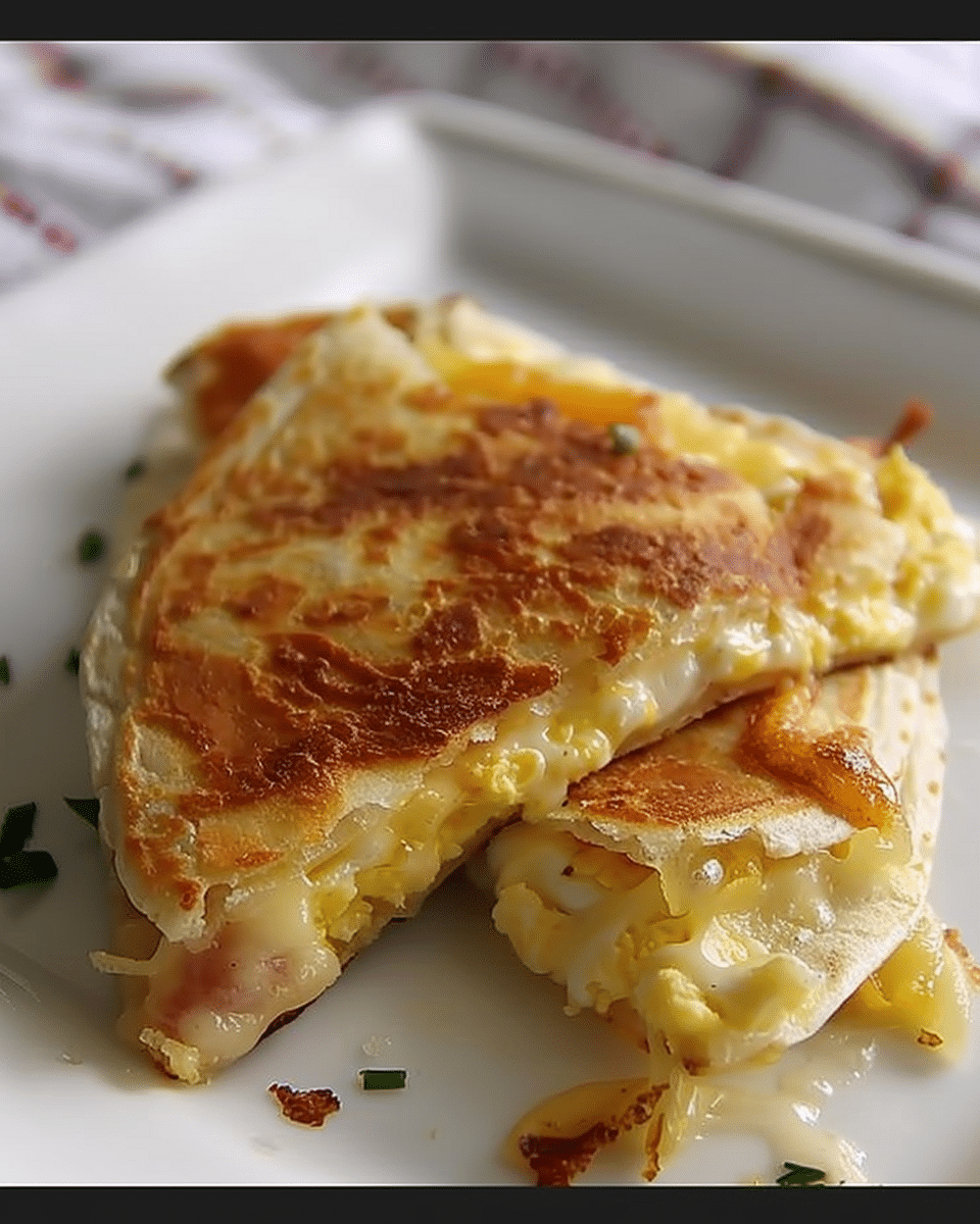 Simple Egg and Cheese Breakfast Quesadillas