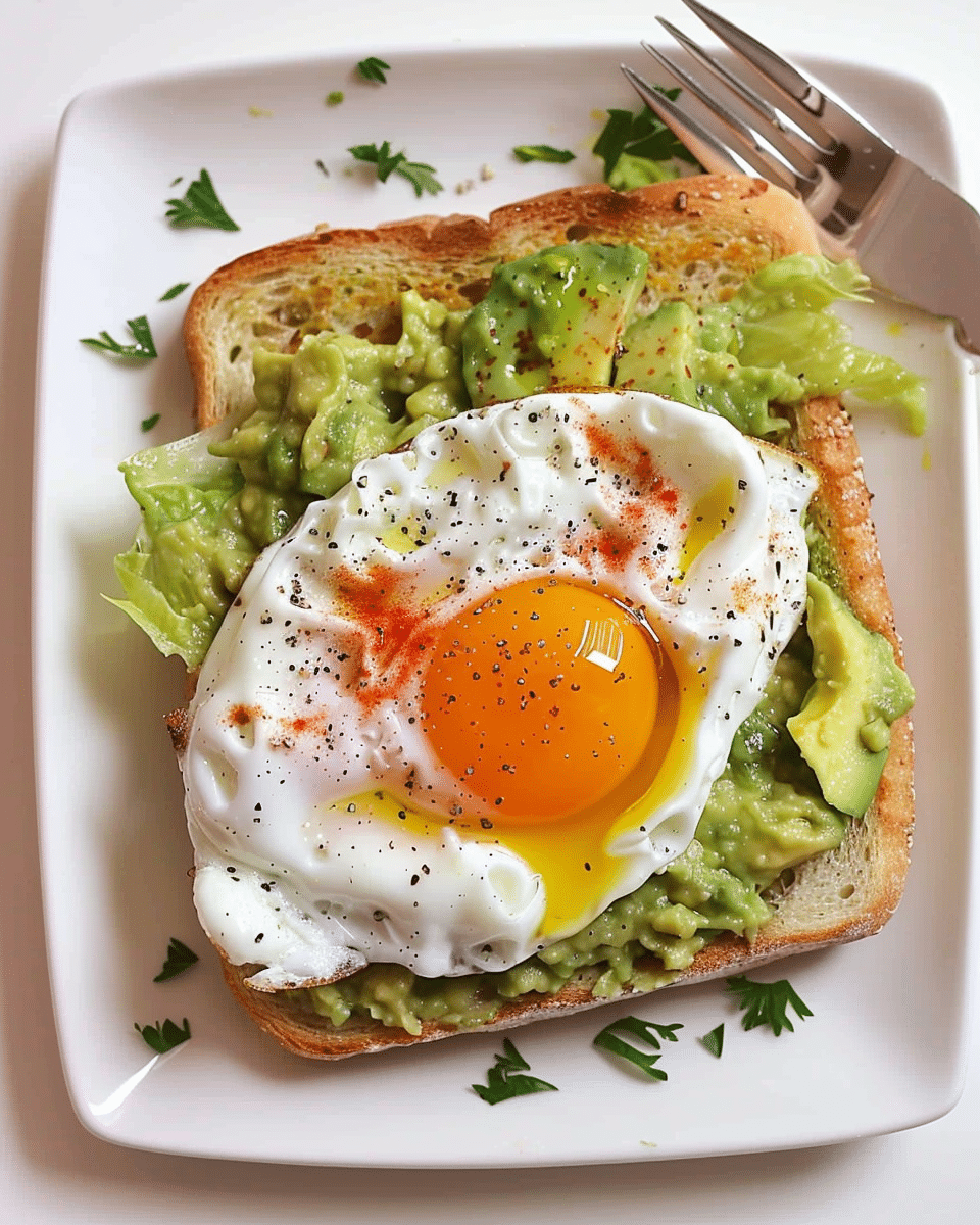 Simple Poached Egg and Avocado Toast