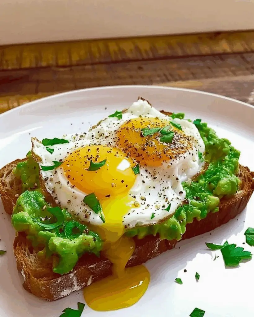 Simple Poached Egg and Avocado Toast