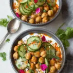 Spiced Chickpea Yogurt Bowls With Spiralized Cucumbers