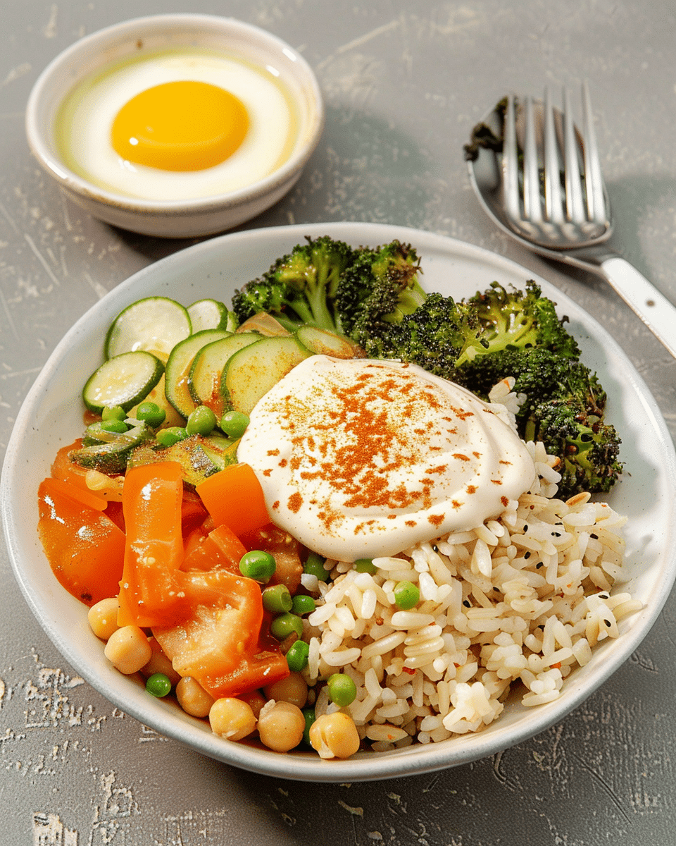 Roasted Chickpea & Veggie Bowl