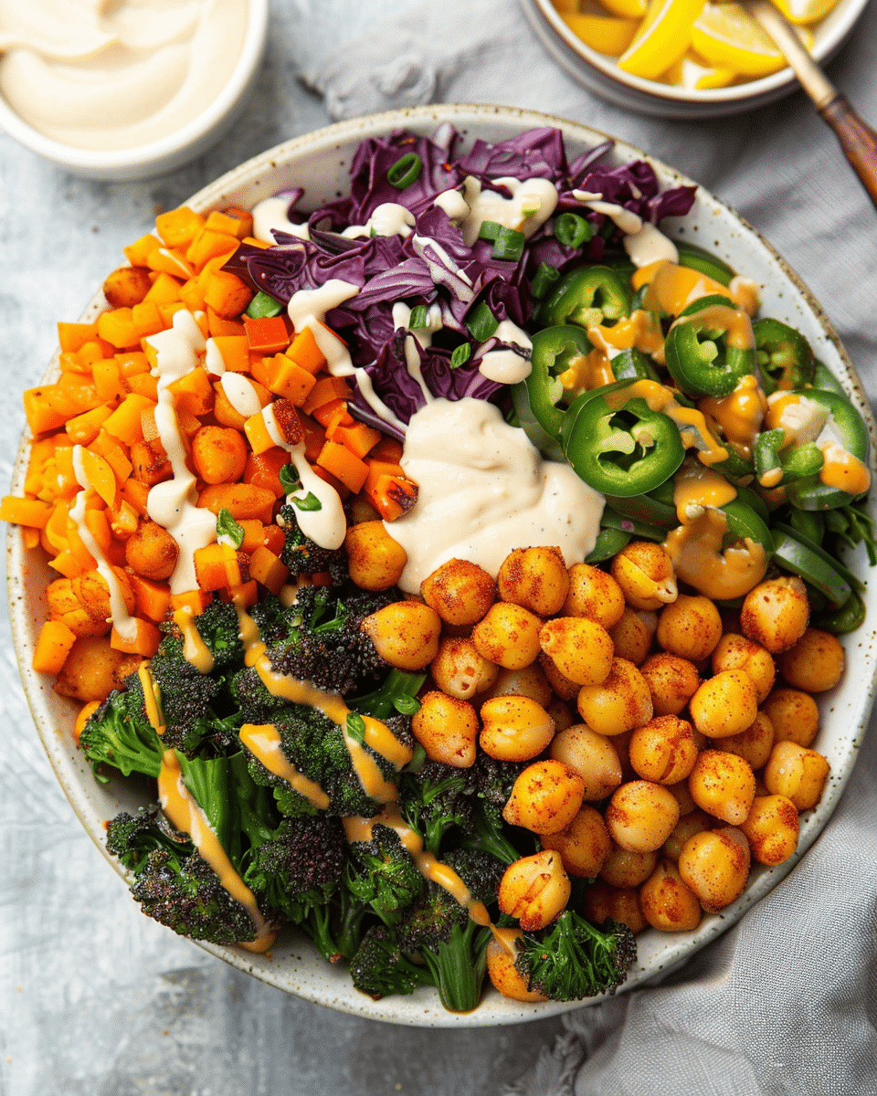 Roasted Chickpea & Veggie Bowl