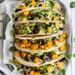 Spicy Mango, Black Bean & Avocado Tacos