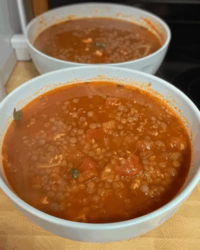 Spicy Tomato And Lentil Soup