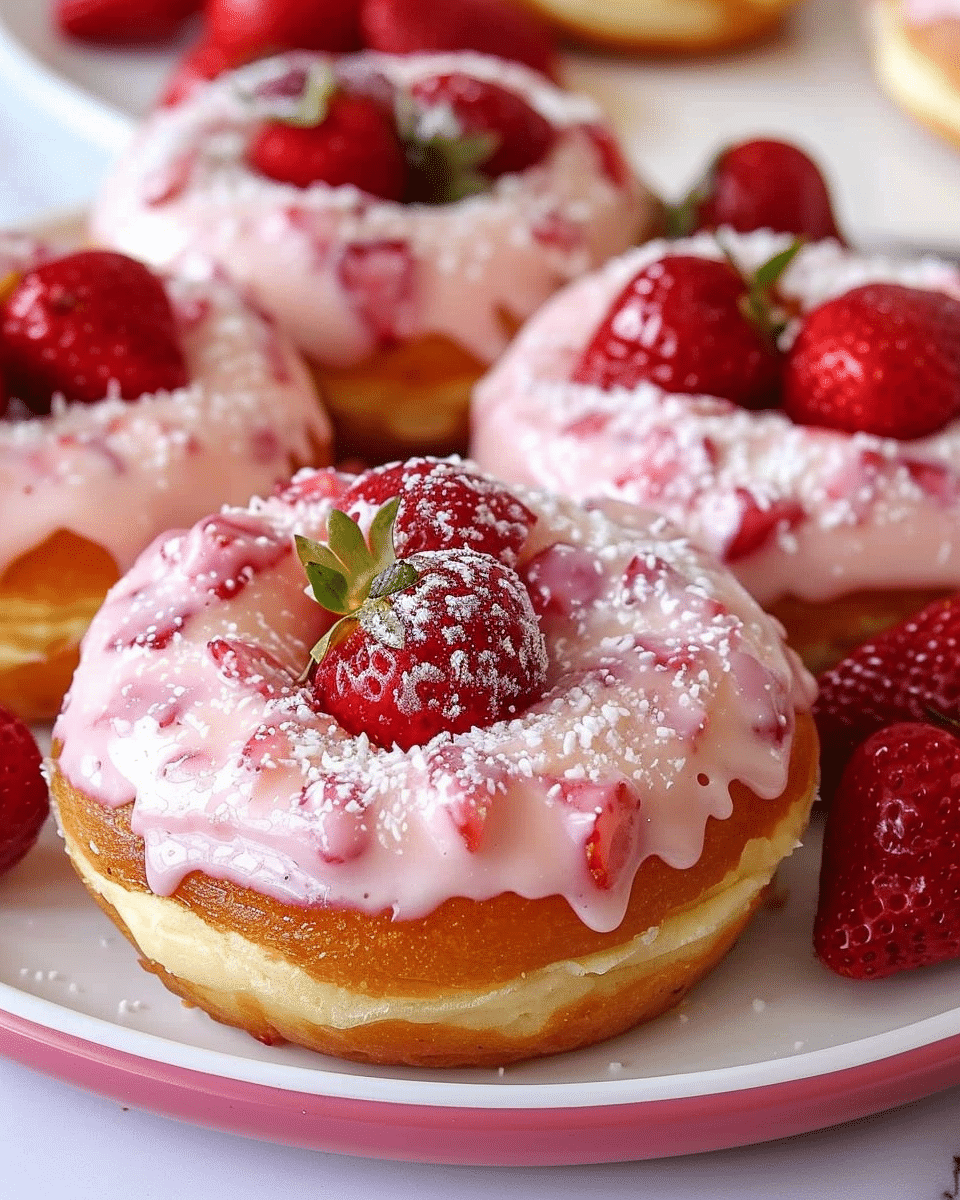 Strawberry Cheesecake Donuts
