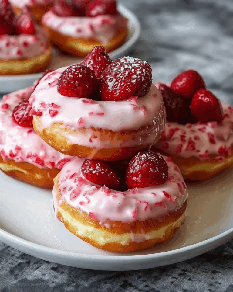 Strawberry Cheesecake Donuts