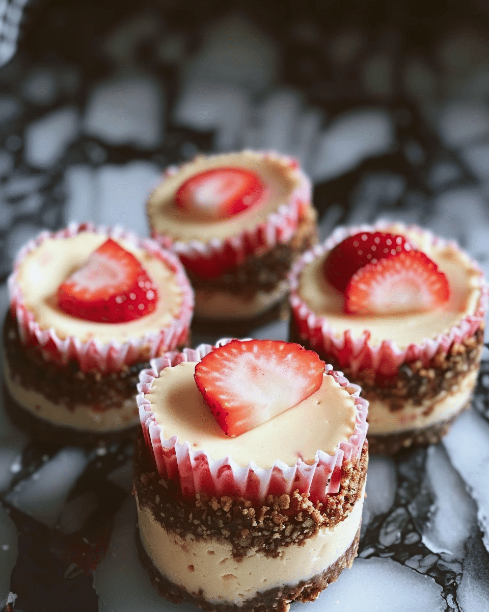 Strawberry Crunch Cheesecake Bites