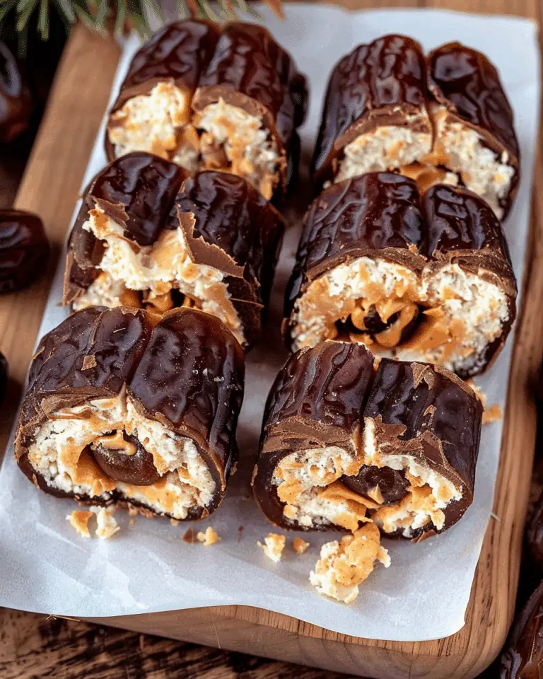 Stuffed Dates with Peanut Butter & Chocolate