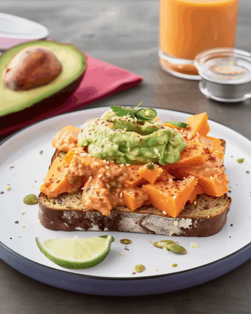 Sweet Potato Black Bean Avocado Toast