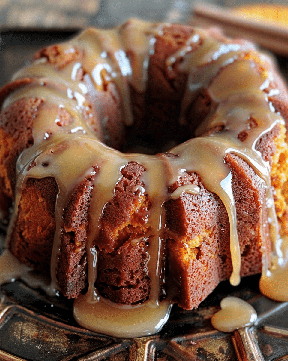 Sweet Potato Honey Bun Cake