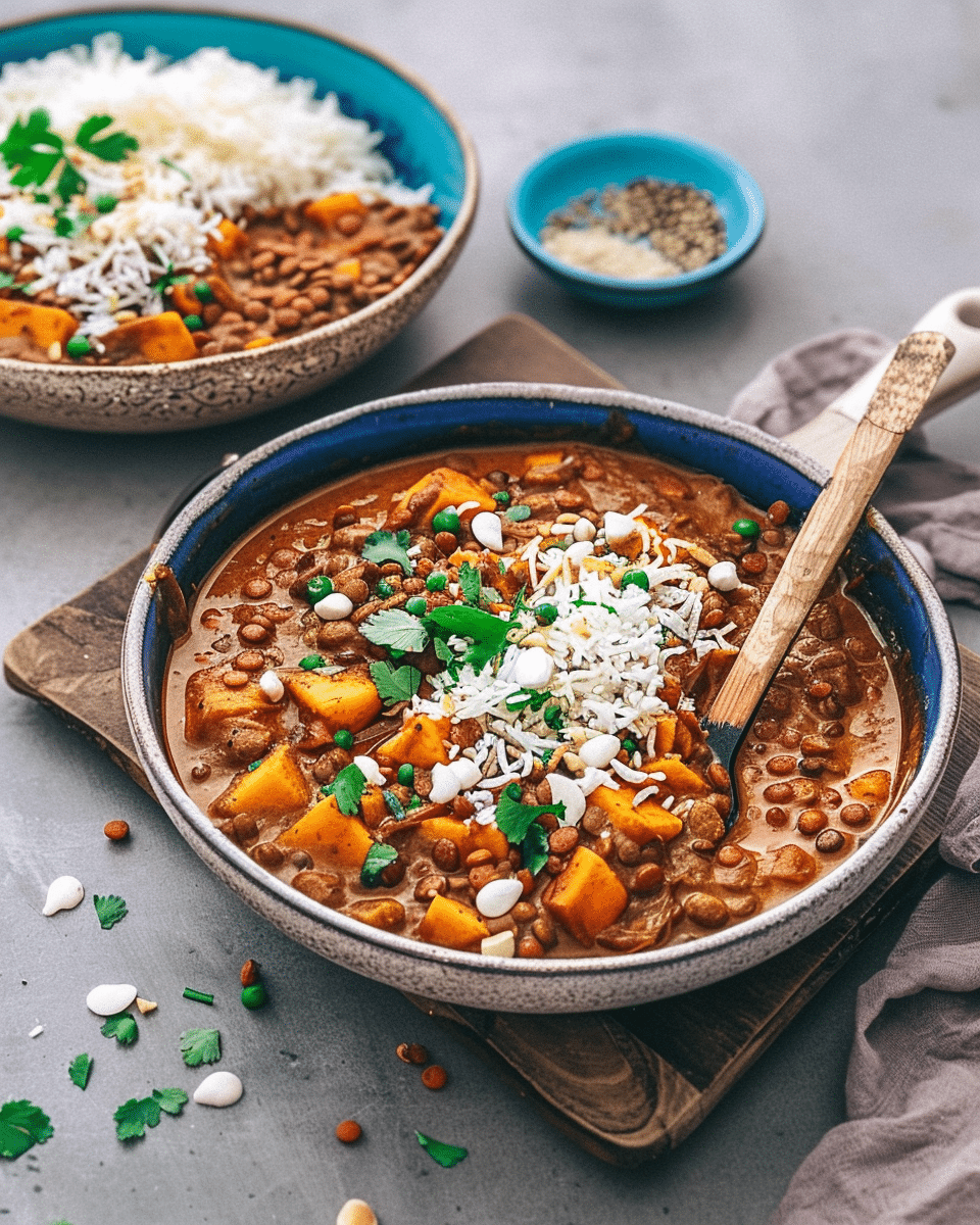 Sweet Potato And Red Lentil Curry