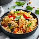 Thai Spicy Basil Chicken Fried Rice