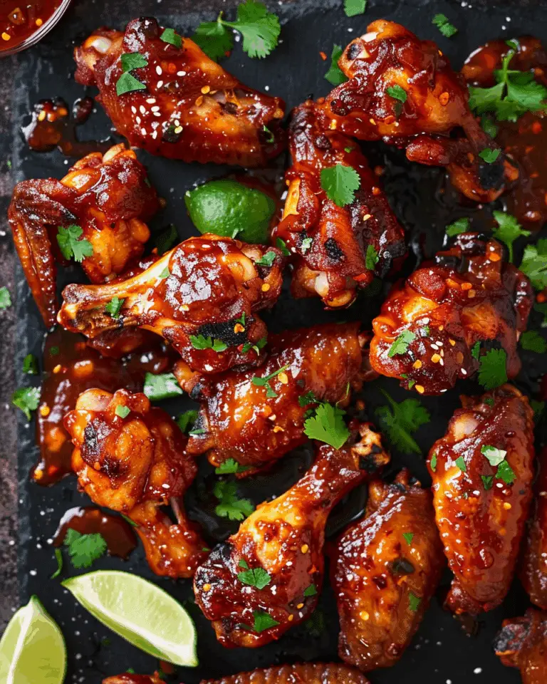 Sweet & Spicy Sriracha Baked Chicken Wings