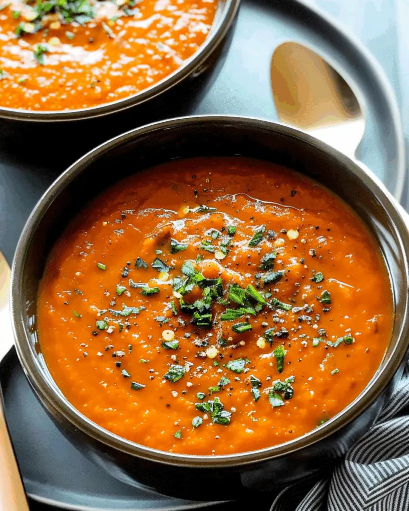 Carrot And Red Pepper Soup