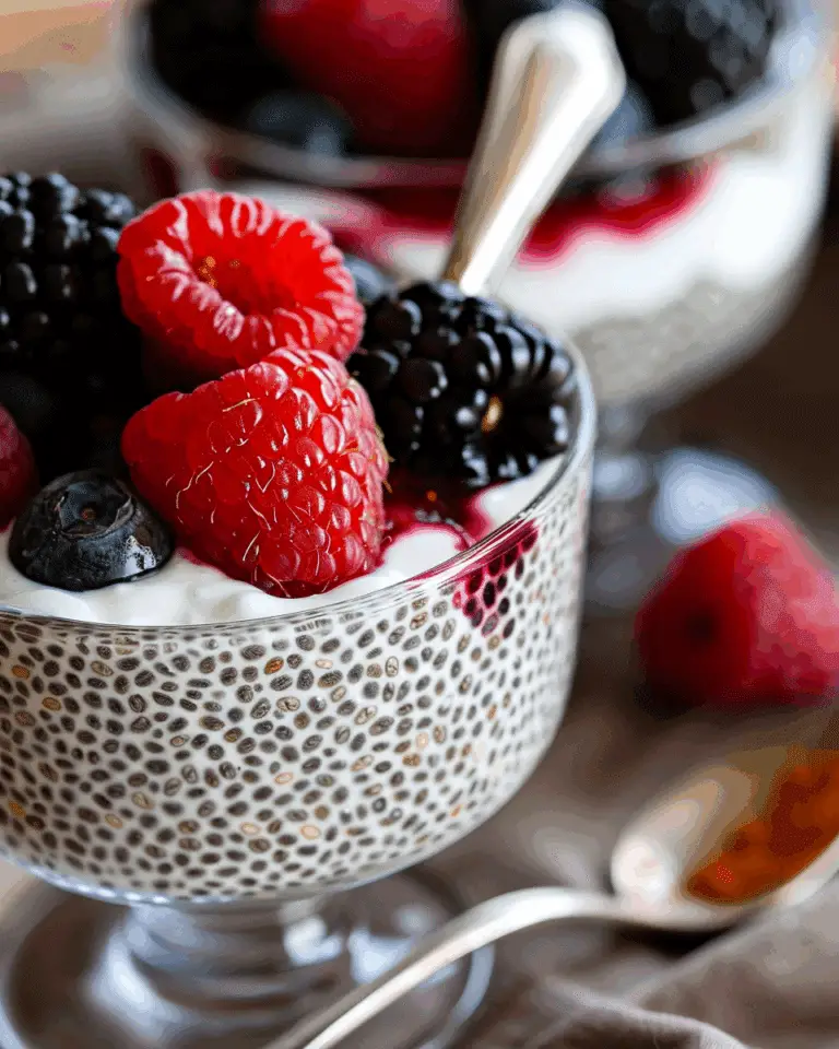Vanilla Berry Chia Seed Pudding