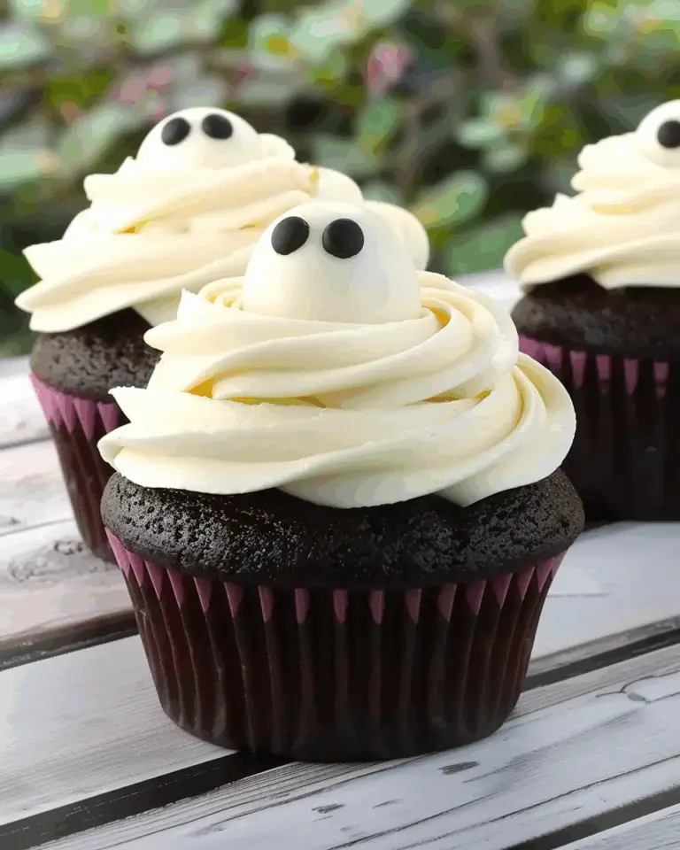 Vanilla Ghost Cupcakes