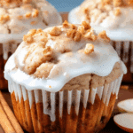 Vanilla Glazed Apple Cinnamon Muffins