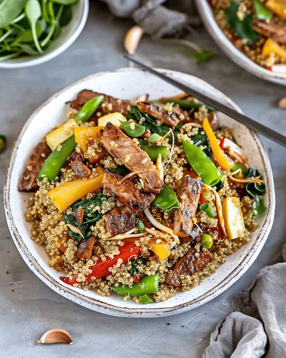 Vegetable Quinoa Stir Fry