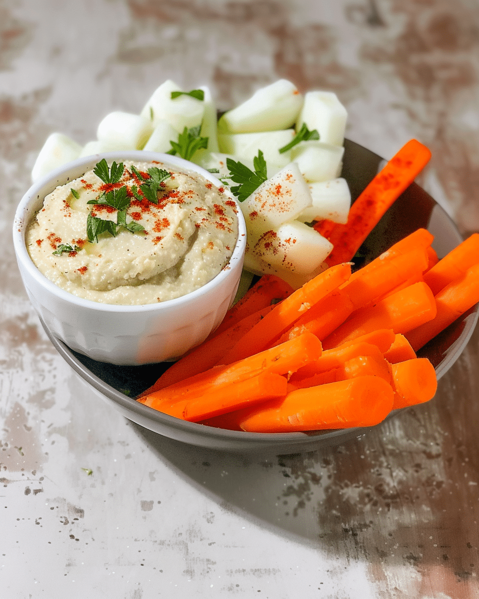 Vegetable Sticks And Hummus