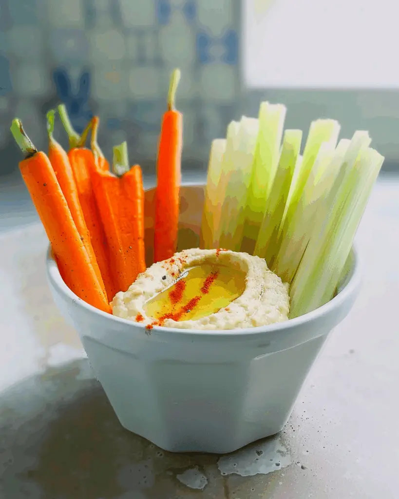 Vegetable Sticks And Hummus