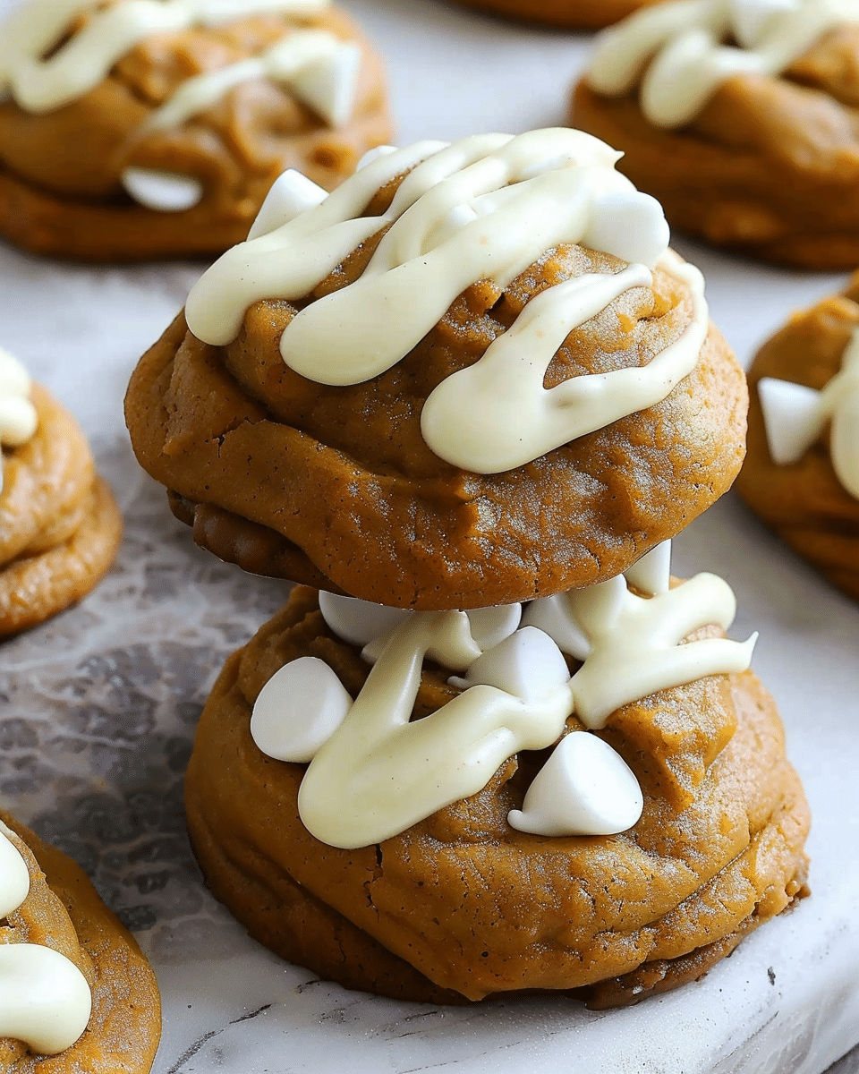 White Chip Pumpkin Delight Cookies