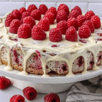 White Chocolate Raspberry Poke Cake