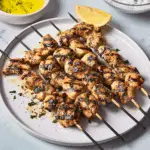 Yogurt Marinated Grilled Chicken Skewers