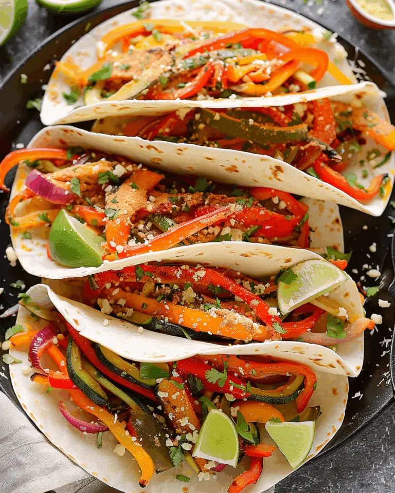 Zesty Vegetable Fajitas